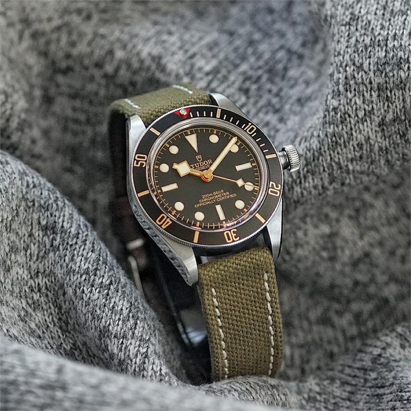 Military Green Canvas Strap